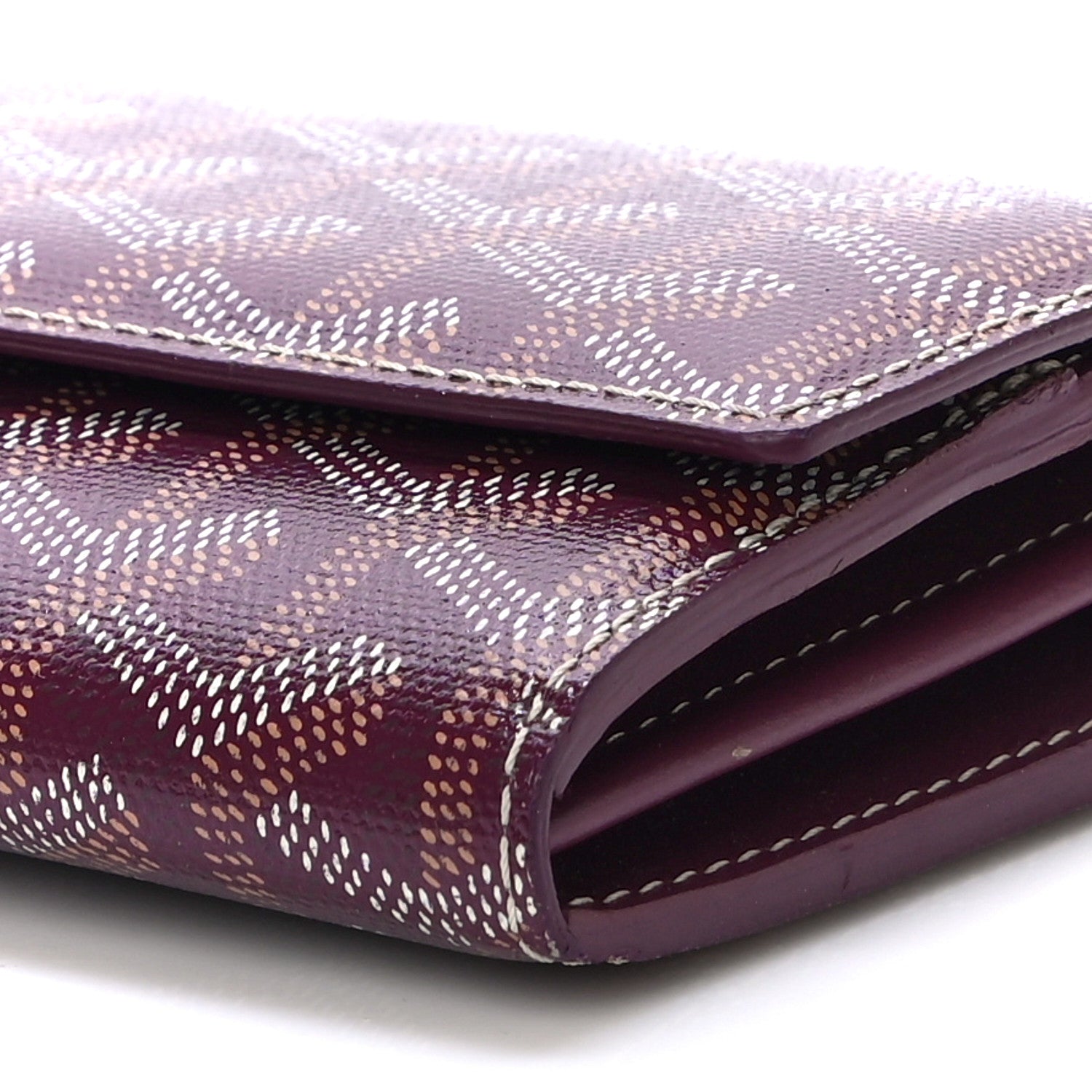 Goyard Goyardine Varenne Long Wallet Burgundy 9 of 11