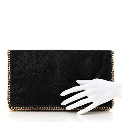 Stella McCartney Shaggy Deer Falabella Fold Over Clutch Black 2 of 10
