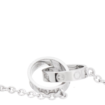 Cartier 18K White Gold Interlocking LOVE Bracelet 5 of 5