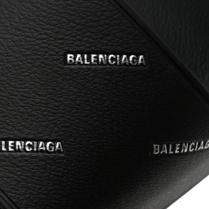 Balenciaga Rubber Allover Logo Embossed Womens Pool Slide Sandals 37 Black 7 of 8