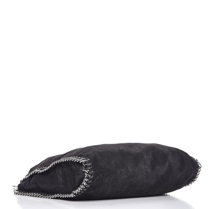 Stella McCartney Shaggy Deer Small Falabella Fold Over Tote Black 4 of 8