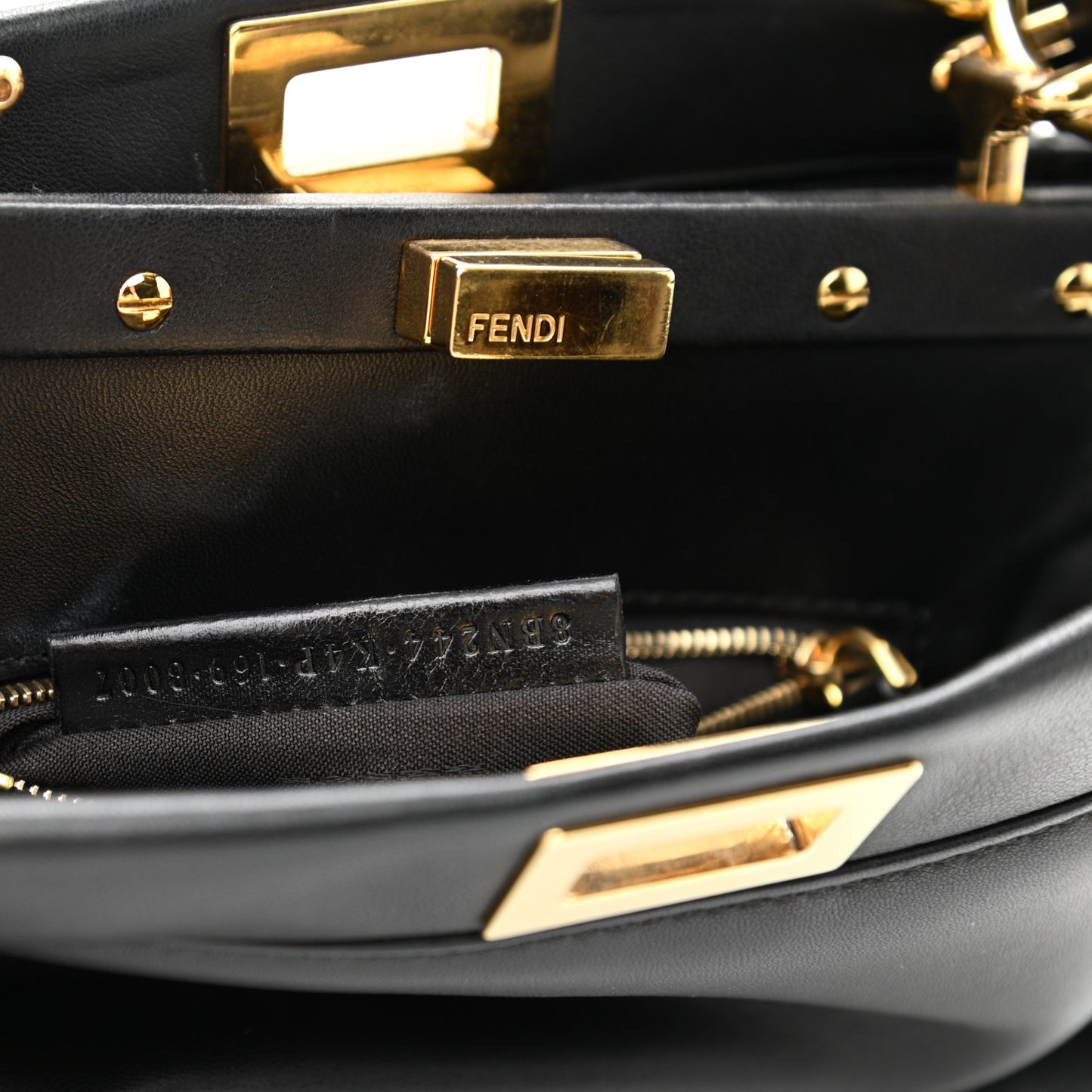 Nappa Mini Peekaboo Iconic Satchel Black
