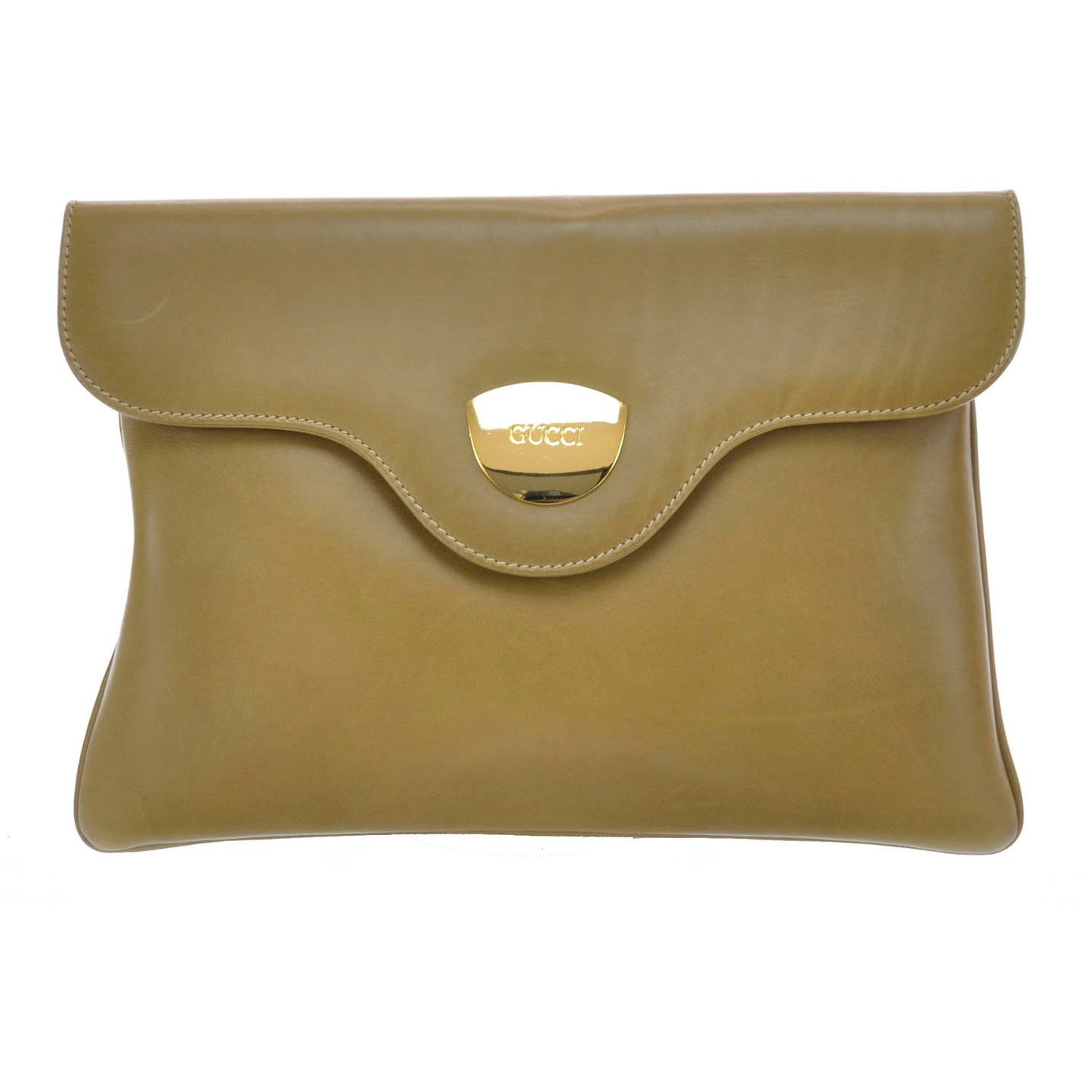 Leather Clutch Brown