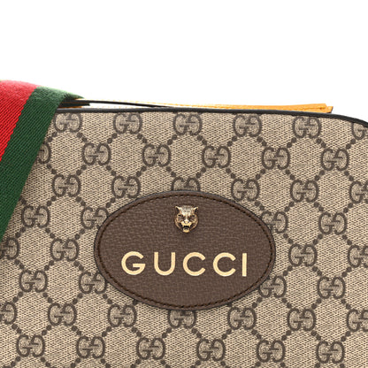 Gucci GG Supreme Monogram Web Neo Vintage Shoulder Bag Beige New Acero Crop 8 of 12