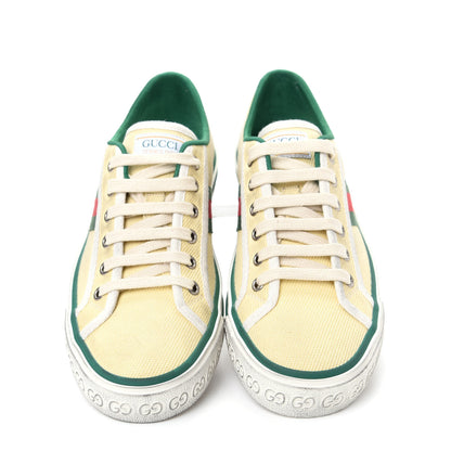 Gucci Canvas Web Womens 1977 Tennis Sneakers 39.5 Burro Mystic White 5 of 10
