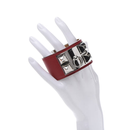 Hermes Epsom Collier De Chien CDC Bracelet S Rouge Casaque 2 of 9