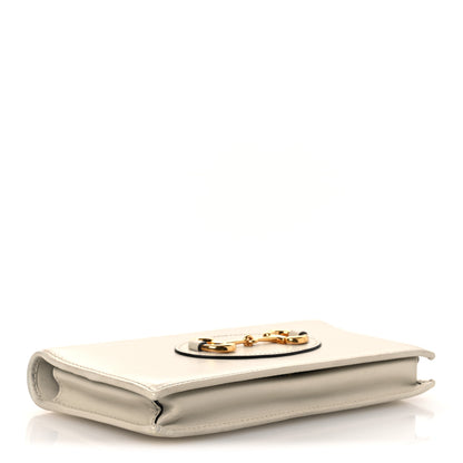 Gucci Boarded Plutone Calfskin Horsebit 1955 Wallet On Chain Mystic White 4 of 14