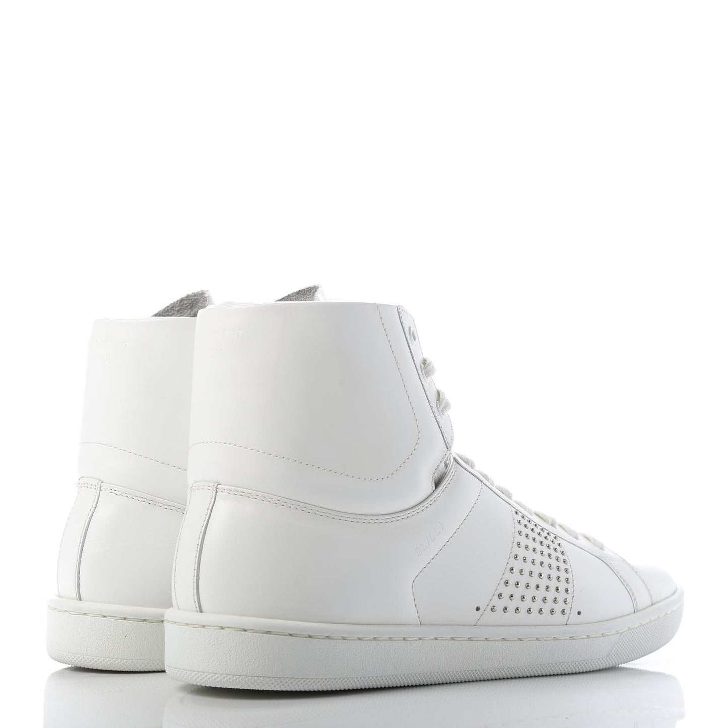 Nappa Wolly High Top Sneakers 37.5 Optique White
