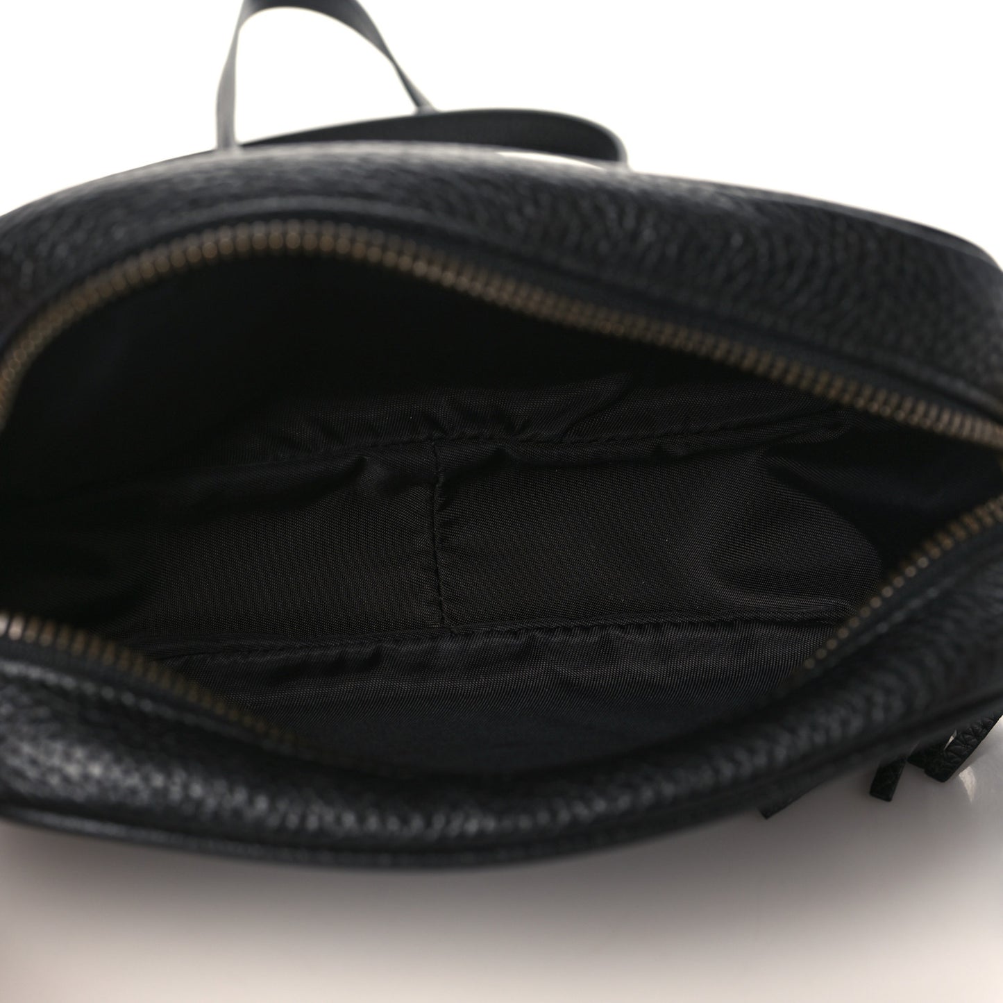 Pebbled Calfskin Mini Soho Disco Bag Black