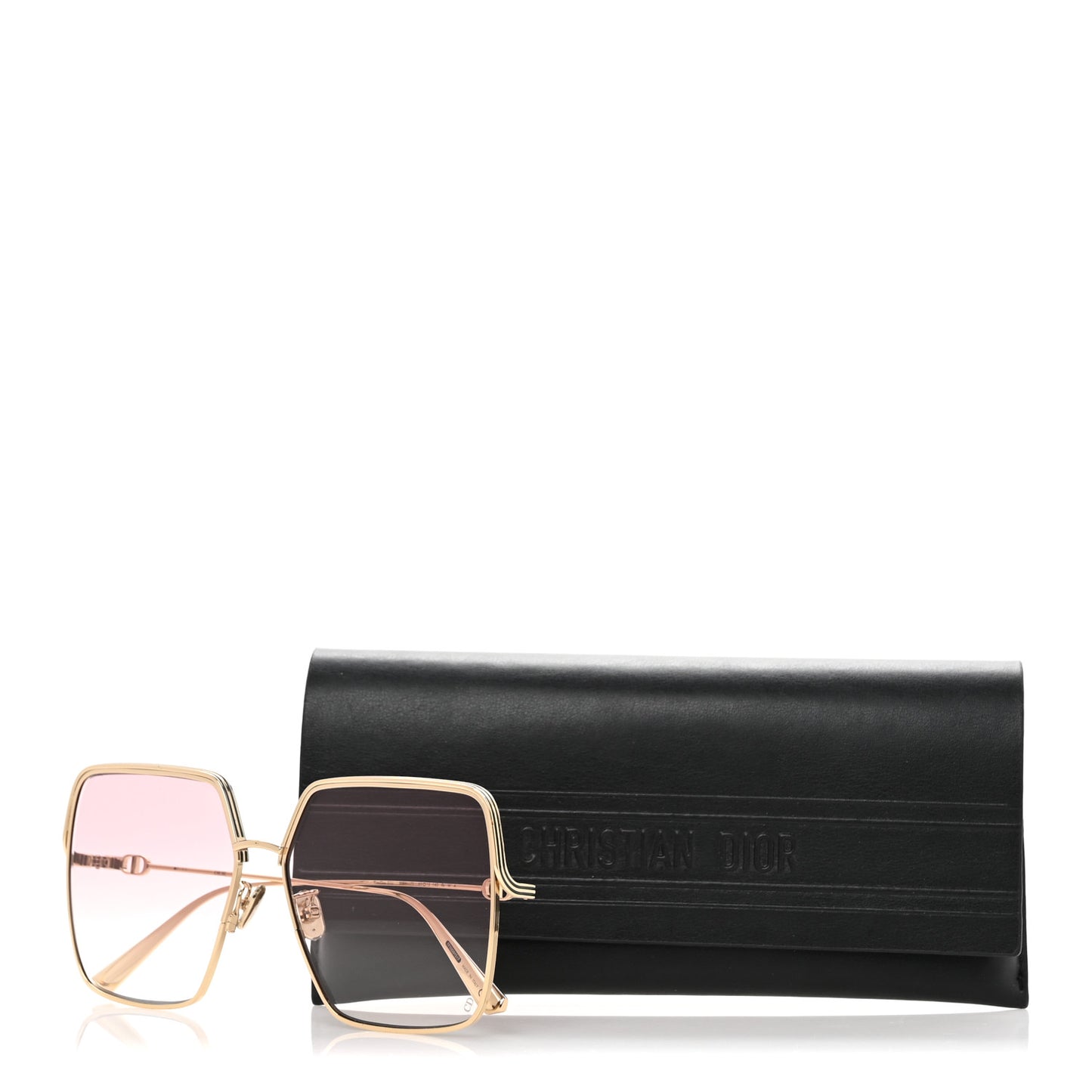 Metal EverDior Square Sunglasses Rose Gold