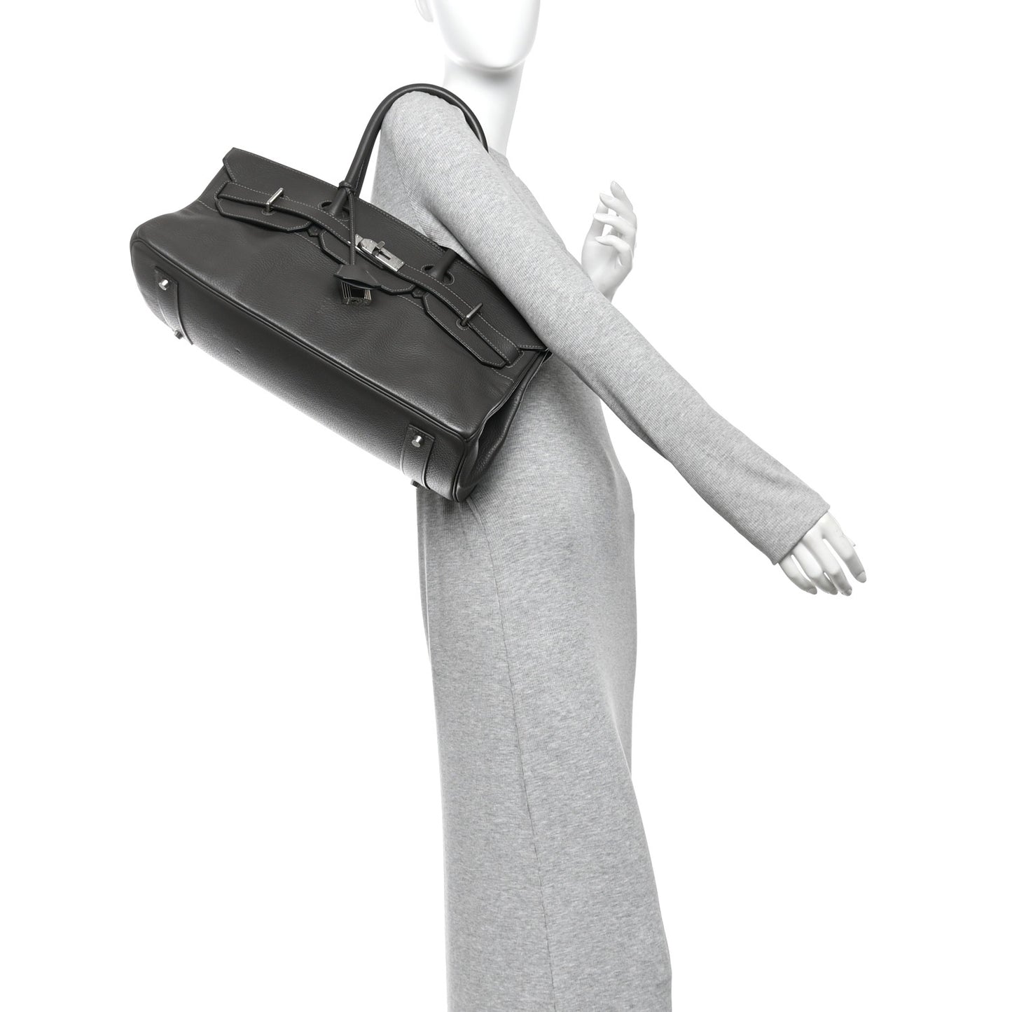 Taurillon Clemence JPG Birkin 42 Graphite