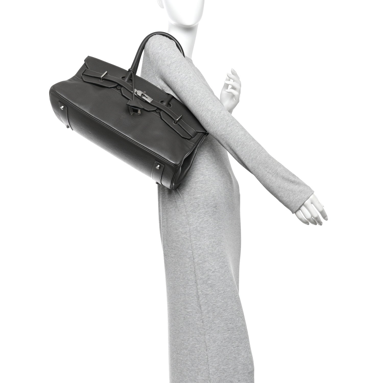 Hermes Taurillon Clemence JPG Birkin 42 Graphite 2 of 10
