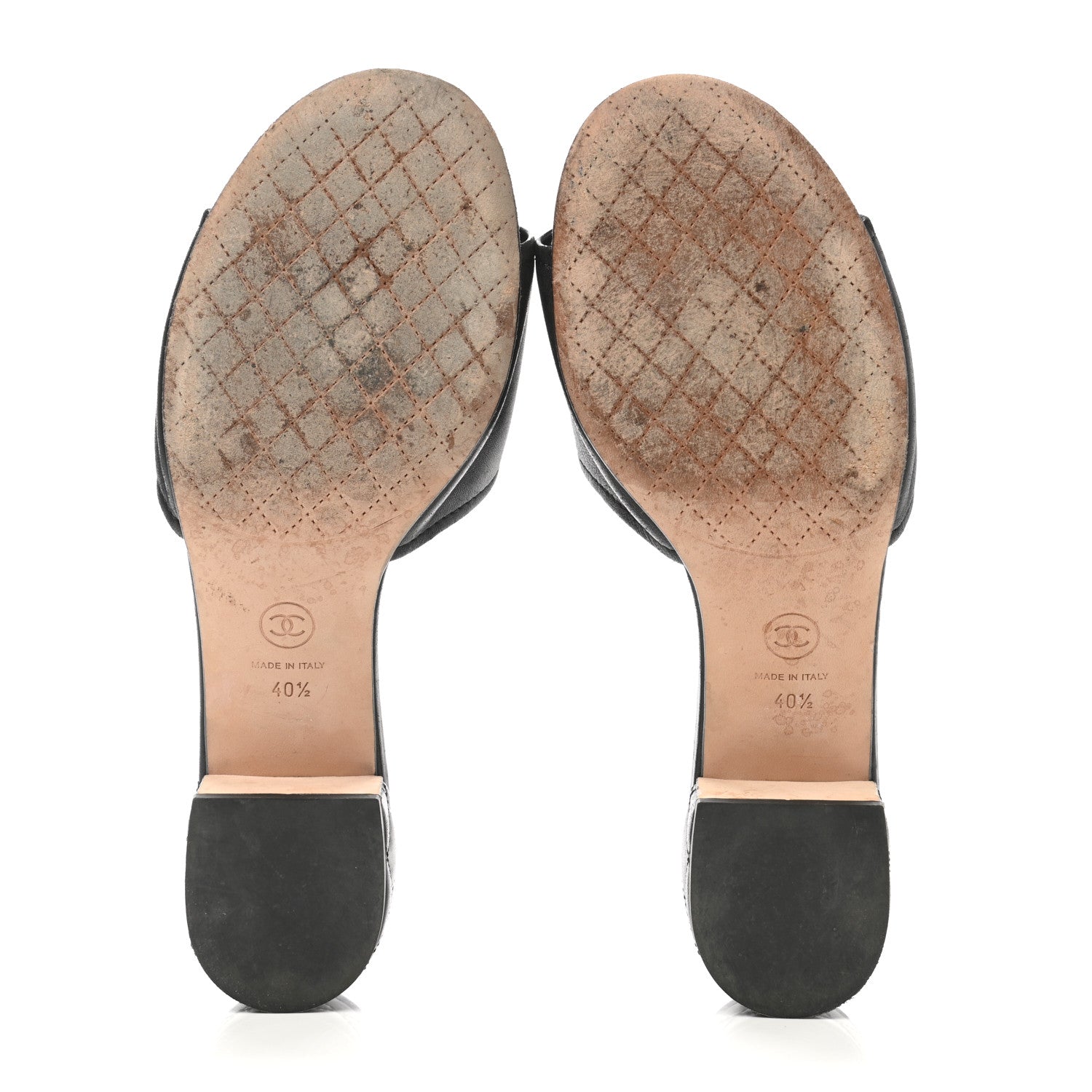 Chanel Lambskin CC Chain Mules 40.5 Black 5 of 9