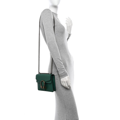 Gucci Calfskin Mini Dionysus Shoulder Bag Emerald 2 of 12