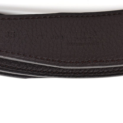 Hermes Box Togo 32mm Collier De Chien CDC Belt 85 34 Prunoir Black 3 of 4