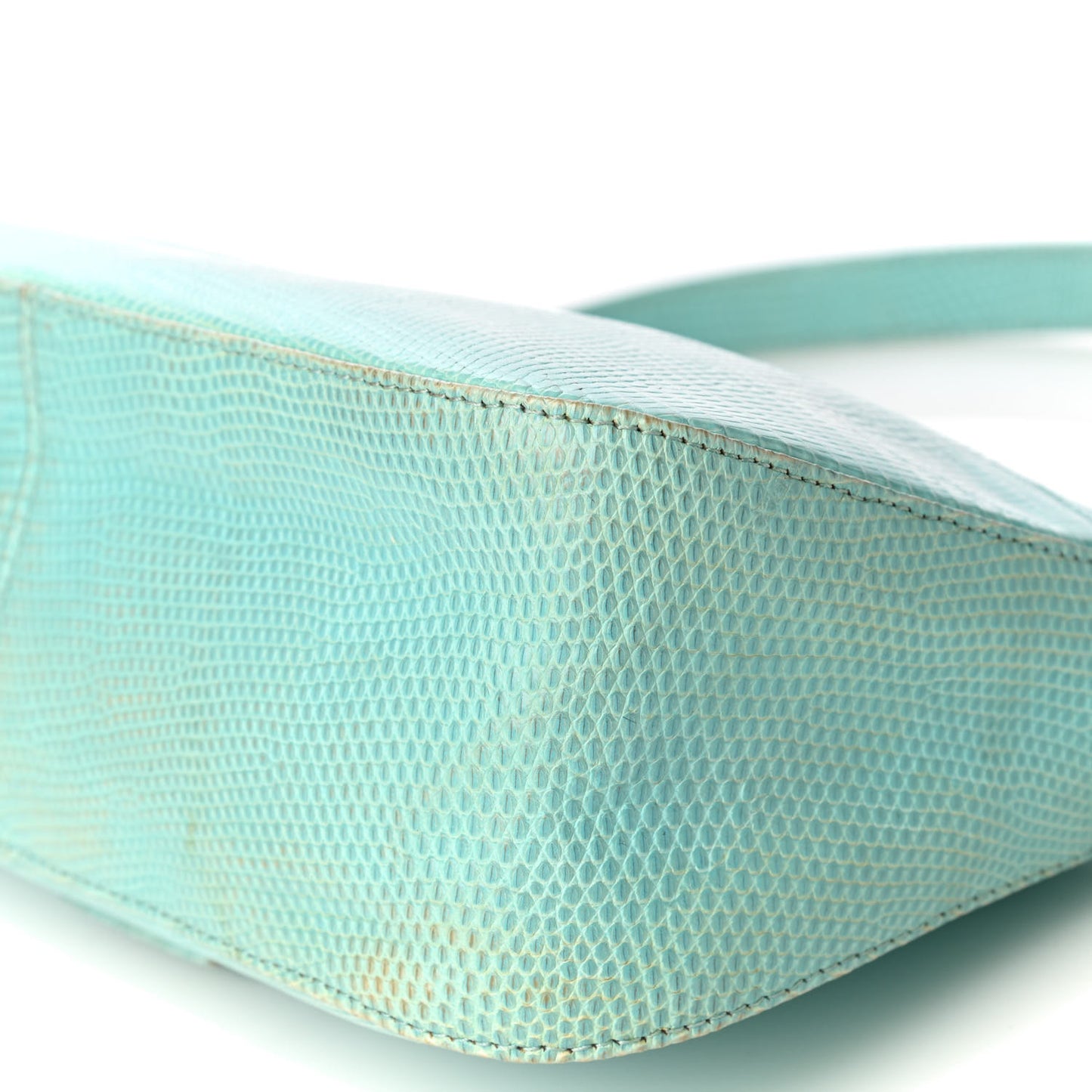 Lizard Small Baguette Verde Celeste