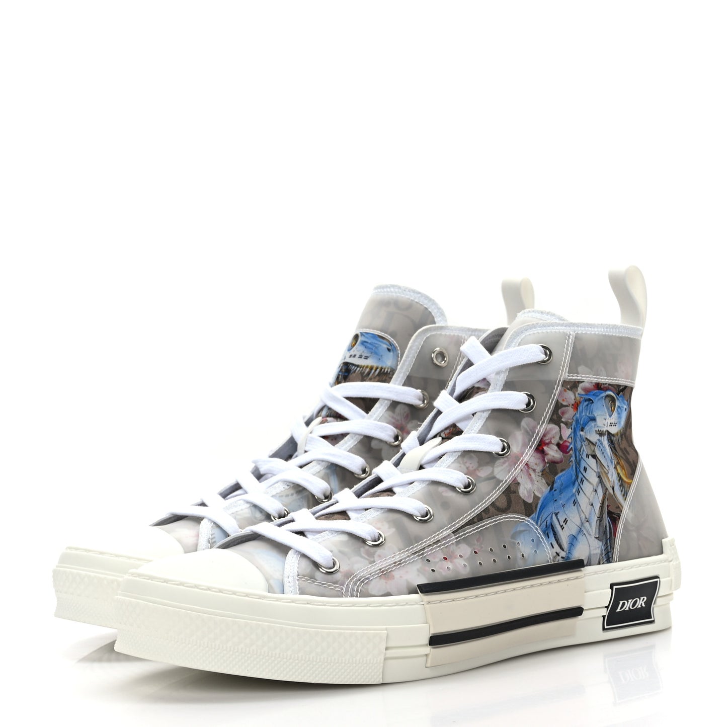 X SORAYAMA Technical Canvas Oblique Mens B23 High Top Sneakers 42 White