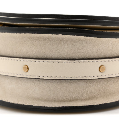 Chloe Calfskin Suede Small Nile Bracelet Bag Off White 10 of 11