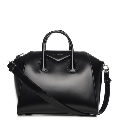 Givenchy Shiny Lord Calfskin Medium Antigona Black 1 of 8