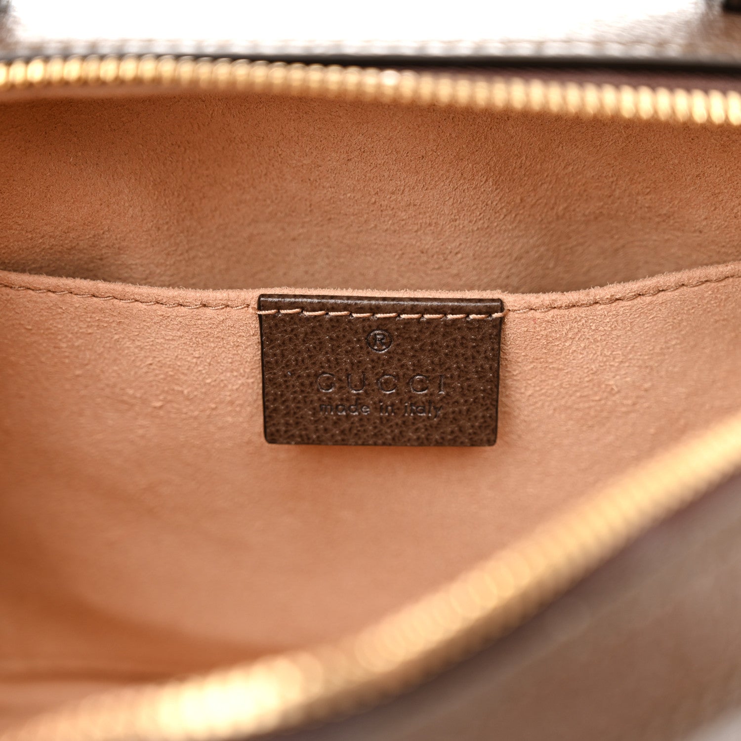 Gucci GG Supreme Monogram Mini Ophidia Top Handle Shoulder Bag Brown 6 of 10