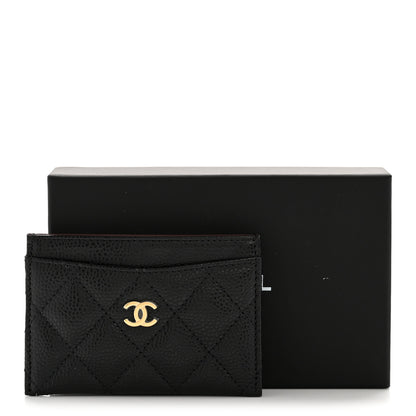 Chanel Caviar Quilted Card Holder Black 9 of 9
