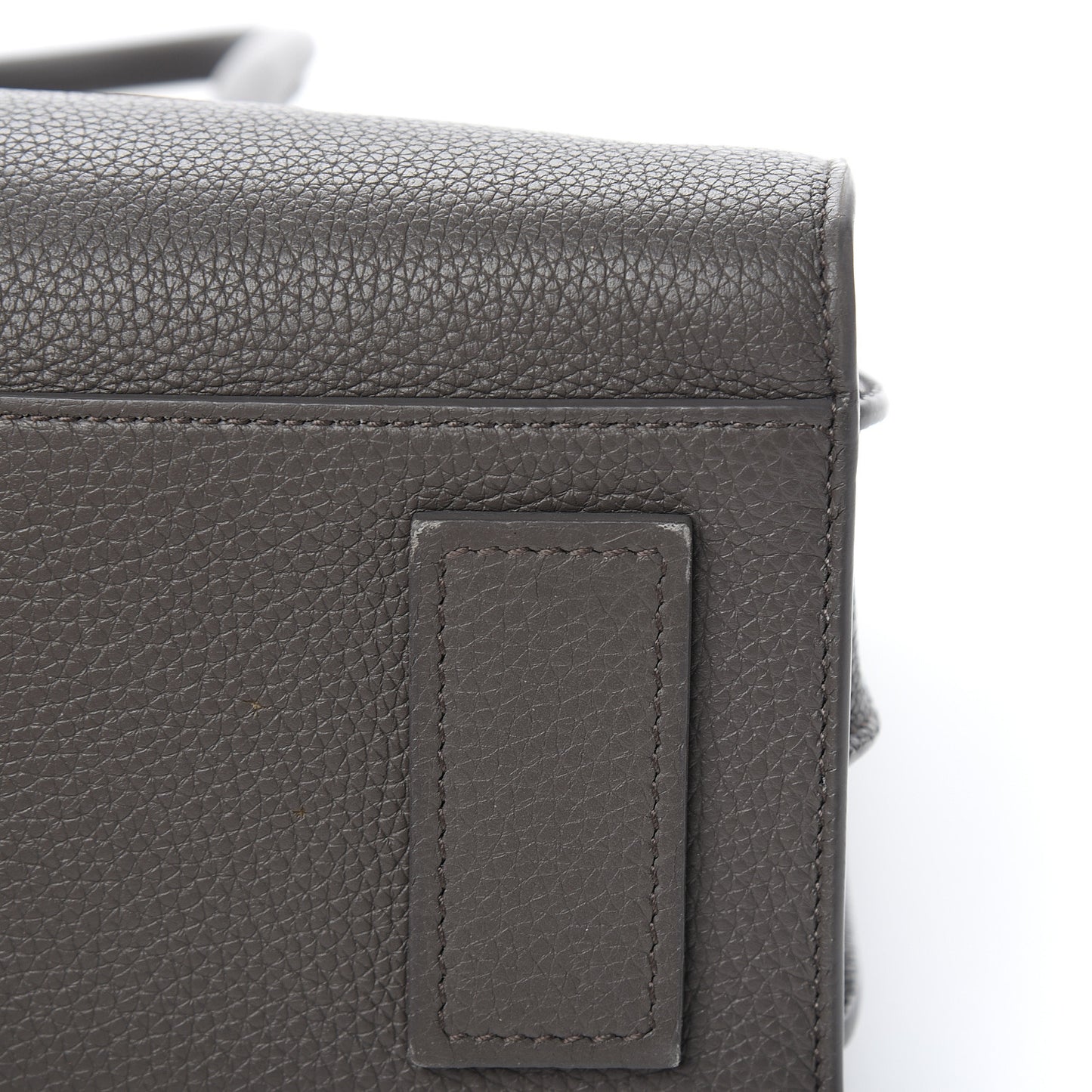 Grained Calfskin Baby Sac De Jour Souple Coal