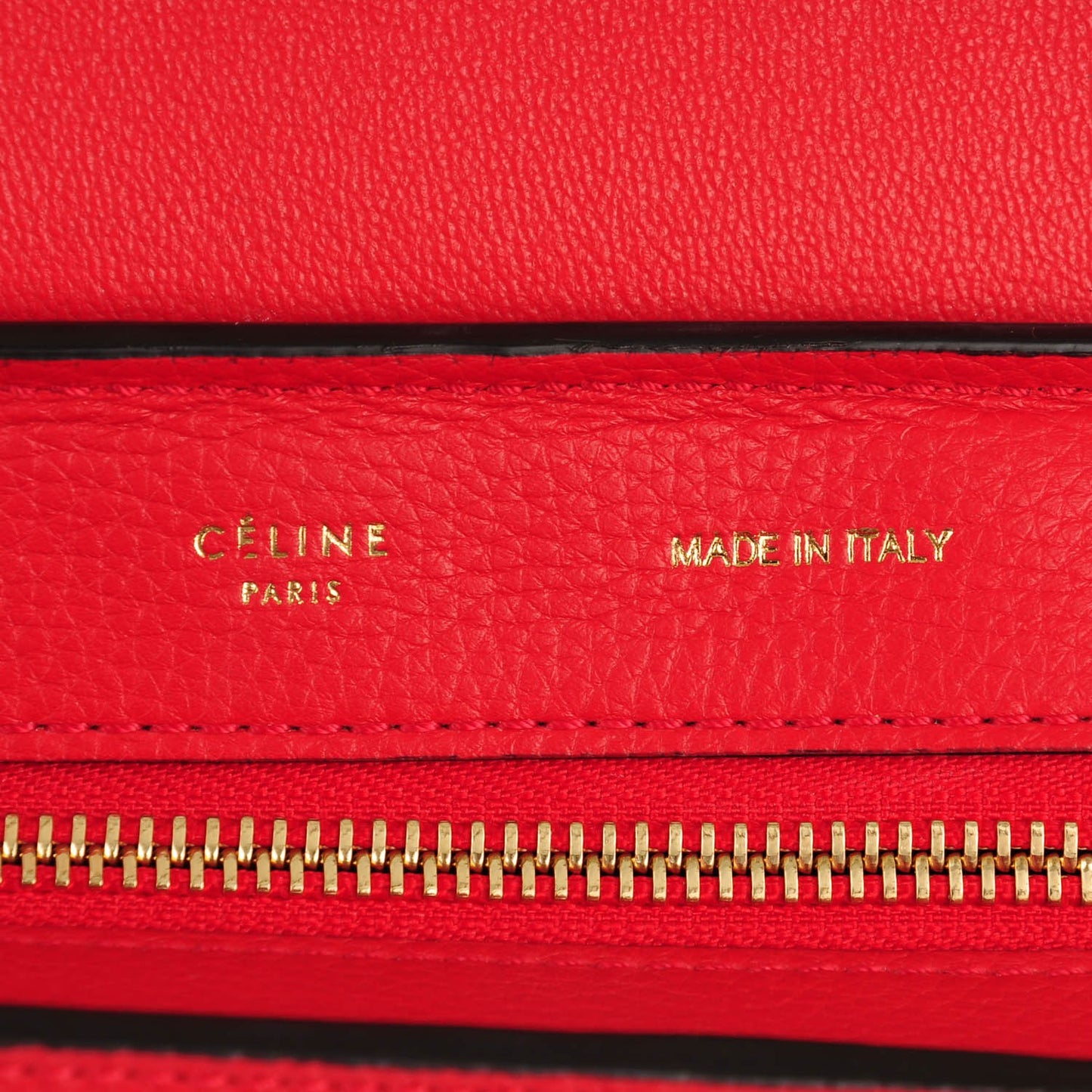 Drummed Calfskin Suede Small Trapeze Coquelicot