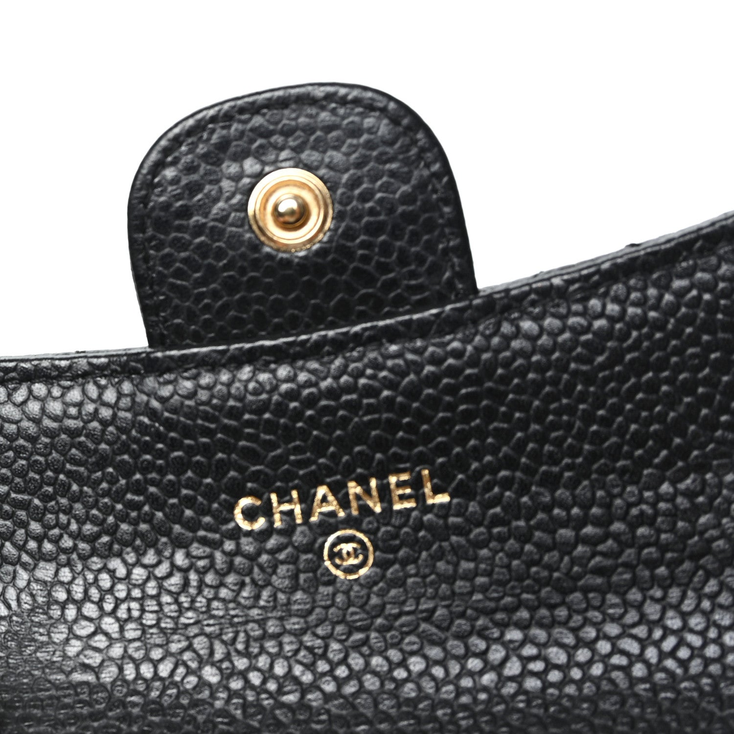 Chanel Caviar Quilted Flap Card Holder Wallet Black 8 of 9
