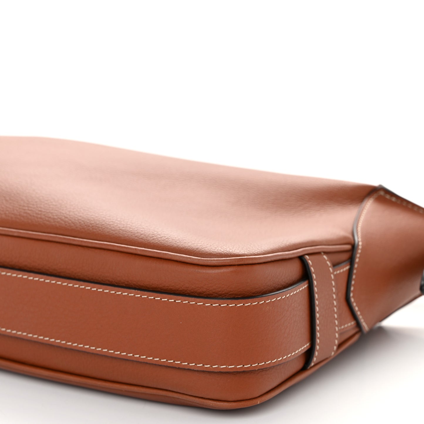 Supple Calfskin Medium Romy Shoulder Bag Tan