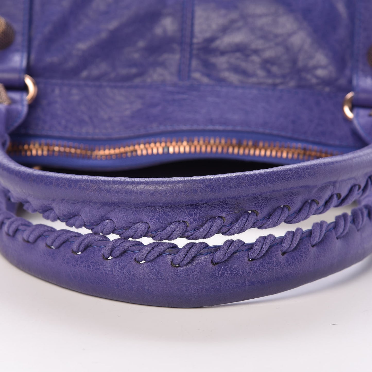 Agneau Giant 21 Rose Gold Hardware Weekender Bleu Lavande