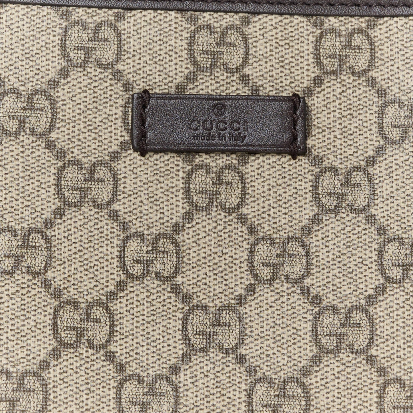 GG Plus Monogram Medium Flat Messenger Bag Dark Brown
