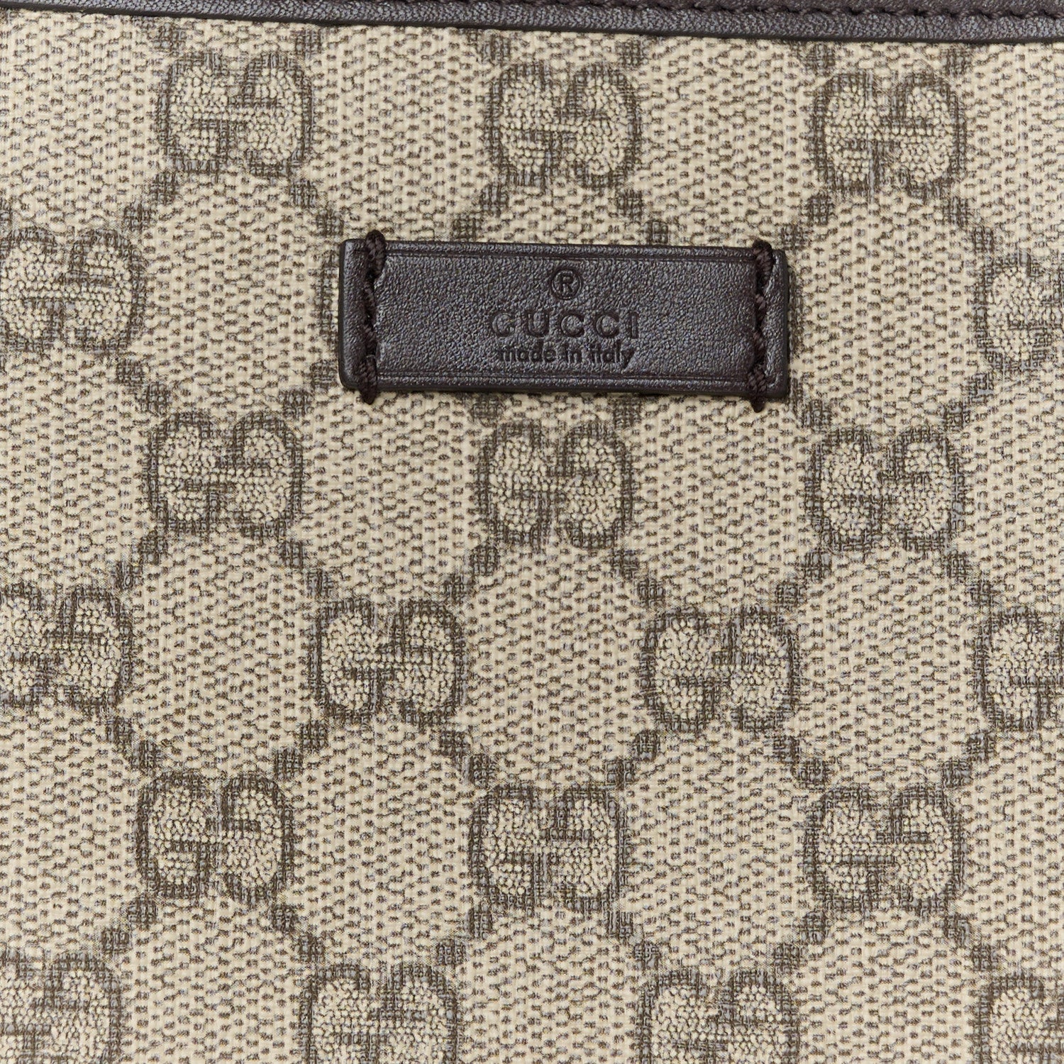 Gucci GG Plus Monogram Medium Flat Messenger Bag Dark Brown 7 of 9