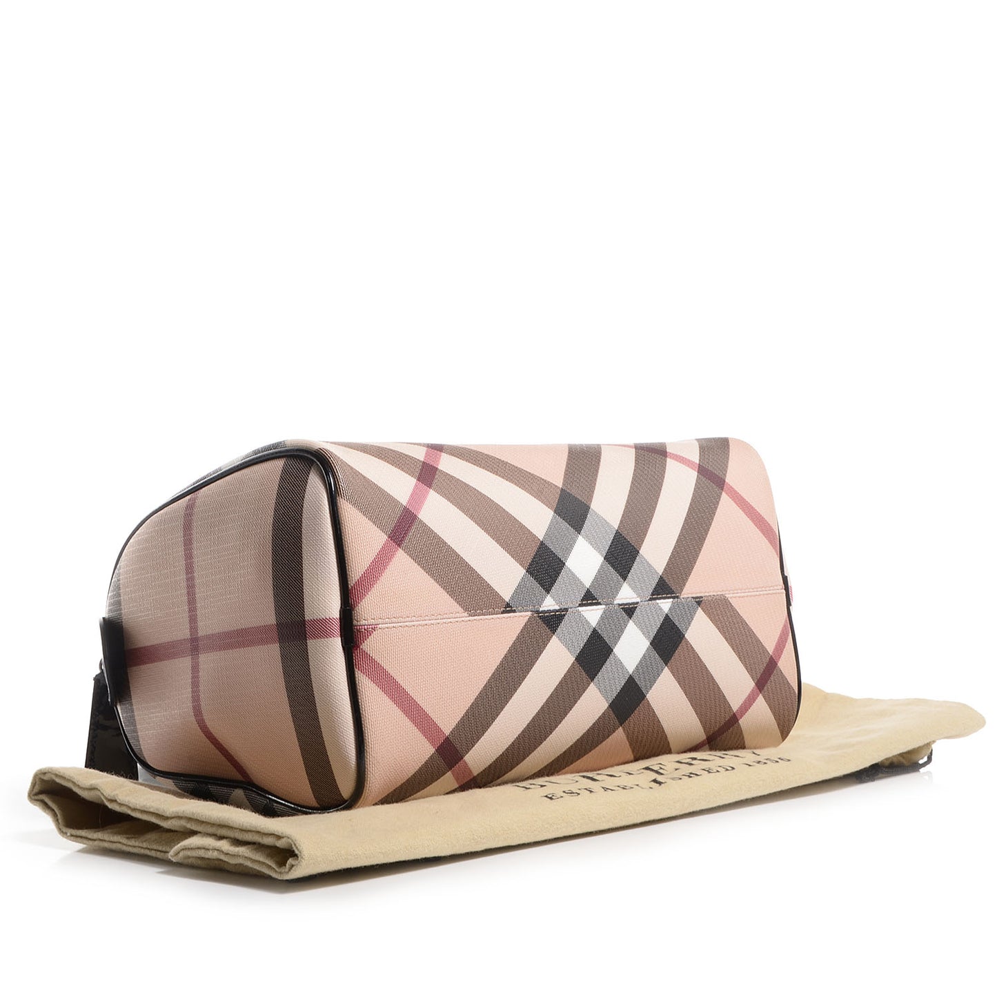 Supernova Check Patent Small Chester Bowling Bag Black