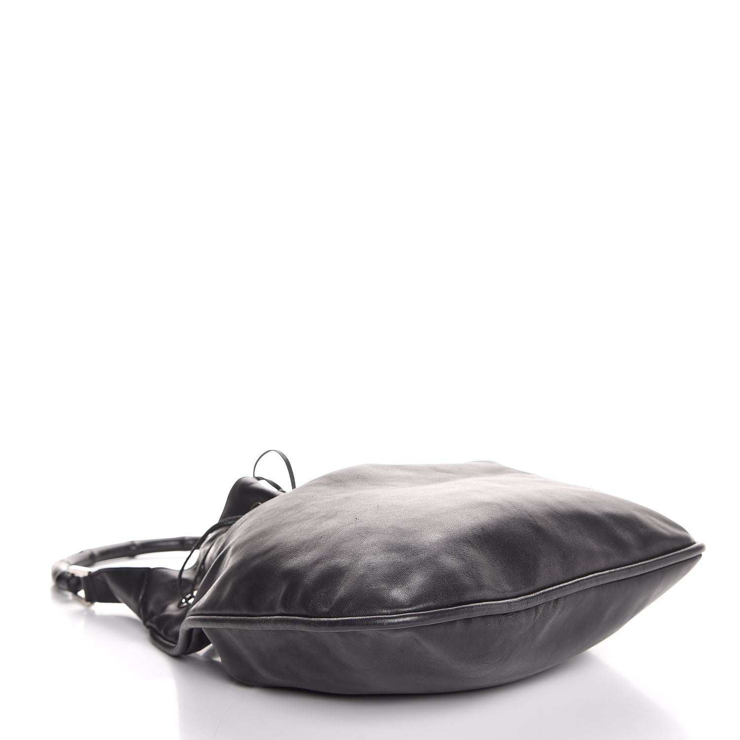 Gucci Calfskin Bamboo Top Handle Bag Black 4 of 11