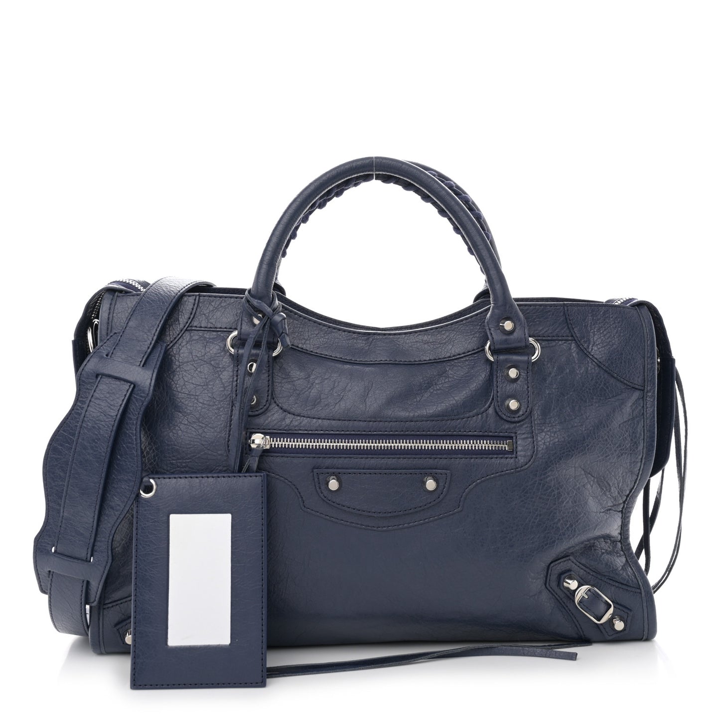 Agneau Classic Silver Hardware City Gris Chartreux