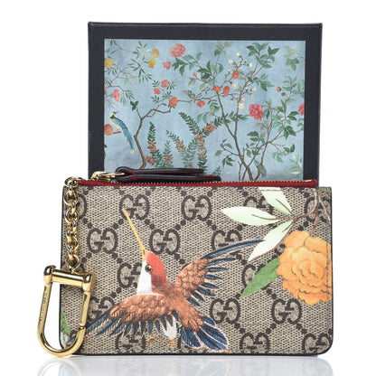 Gucci GG Supreme Monogram Tian Key Case Beige Multicolor Red 7 of 7