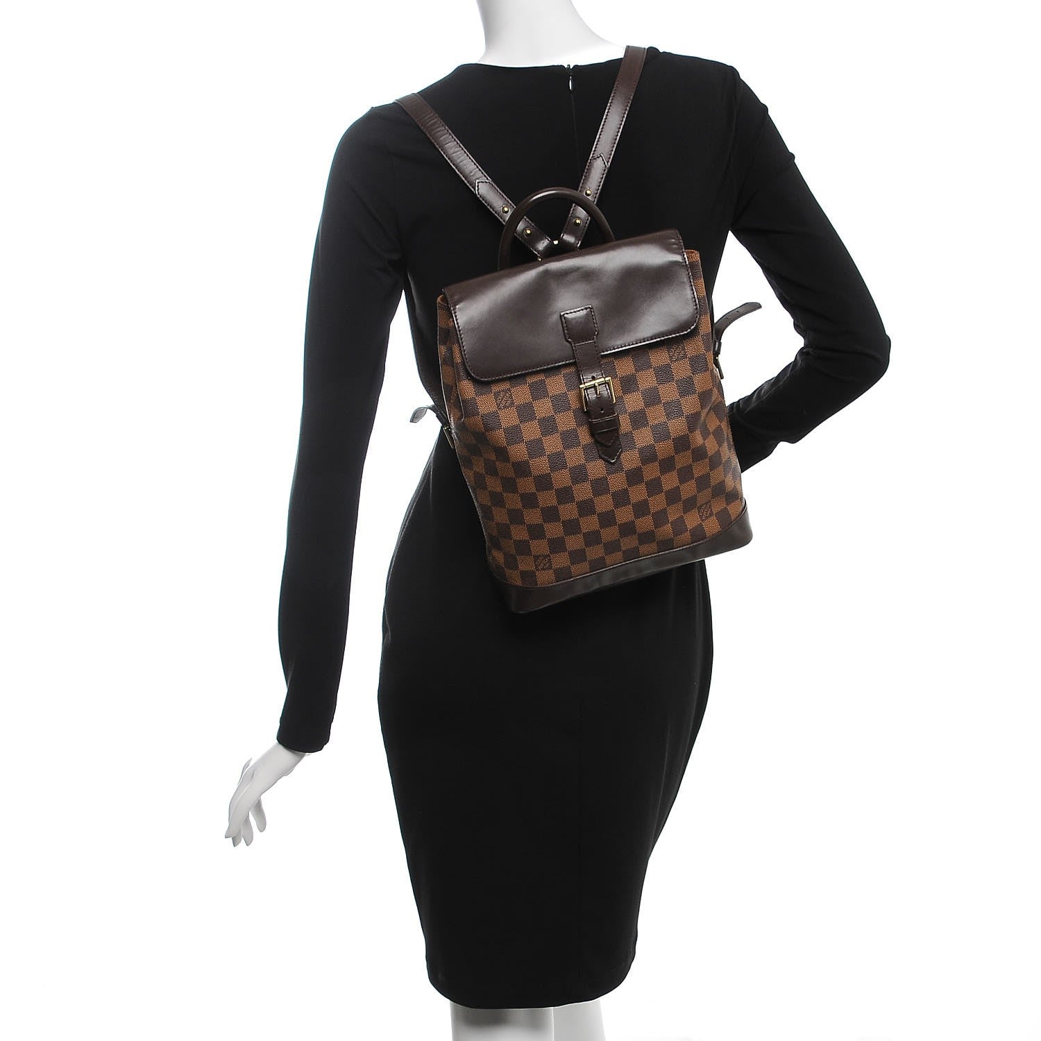 Louis Vuitton Damier Ebene Soho Backpack 2 of 13