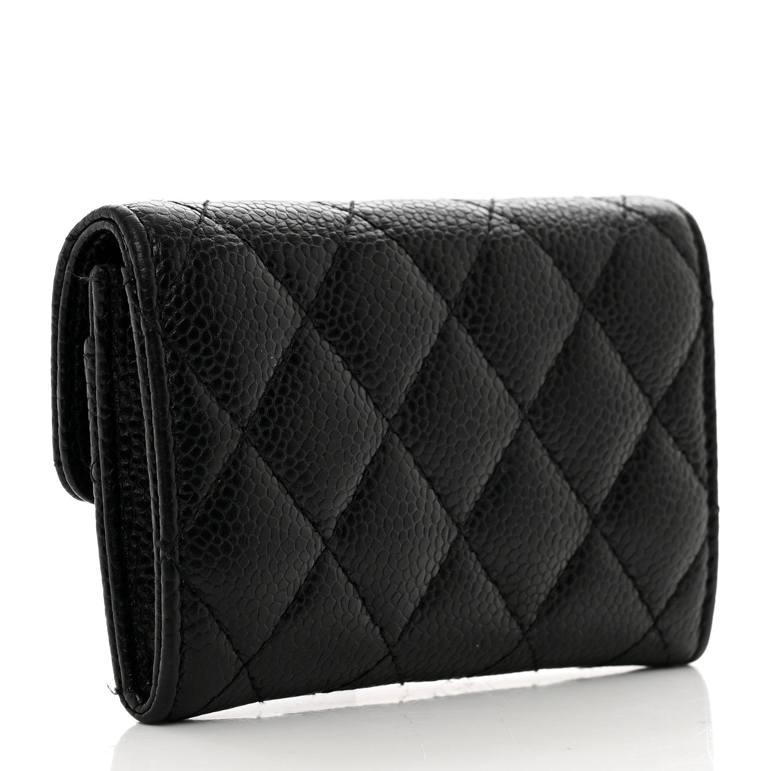 Chanel Caviar Quilted Flap Card Holder Black 3 of 9
