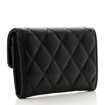 Chanel Caviar Quilted Flap Card Holder Black 3 of 9