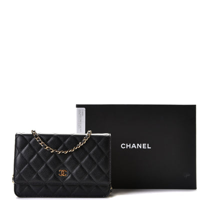 Chanel Caviar Quilted Wallet On Chain WOC Black 4 of 7