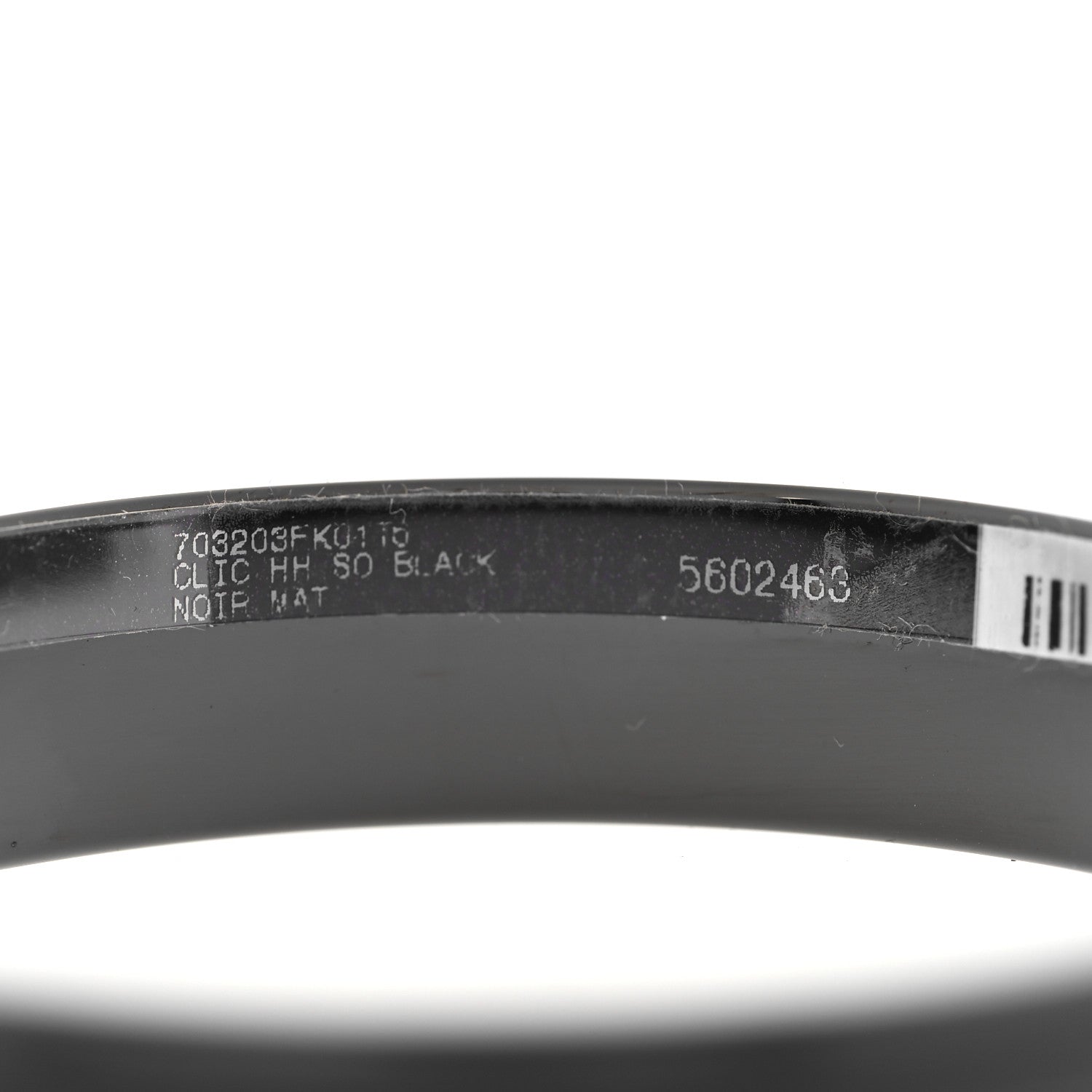 Hermes Matte Enamel Narrow Clic Clac HH Bracelet T6 So Black 6 of 8
