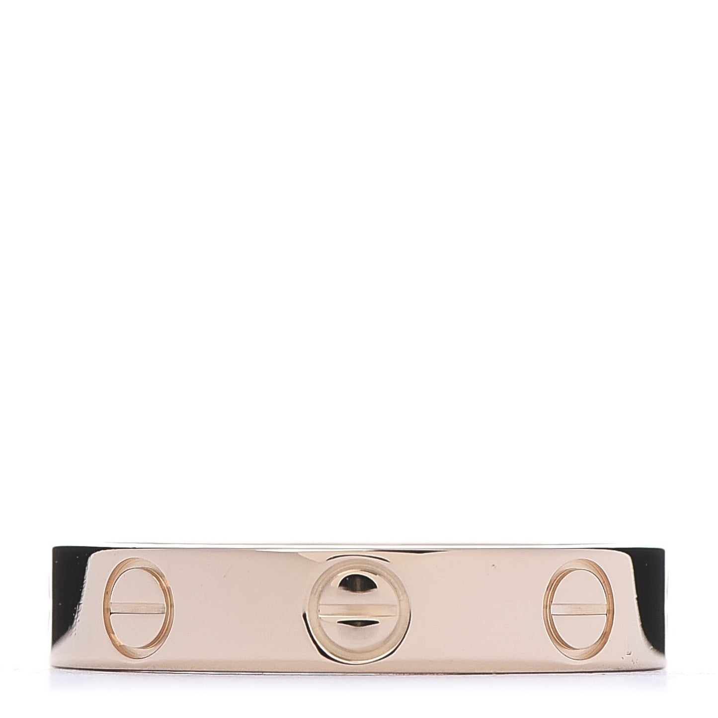 18K Pink Gold 3.5mm LOVE Wedding Band Ring 49 4.75