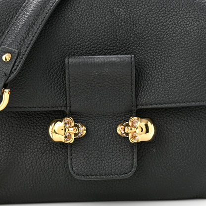 Alexander McQueen Calfskin Mini Twin Skull Chain Crossbody Black 7 of 11