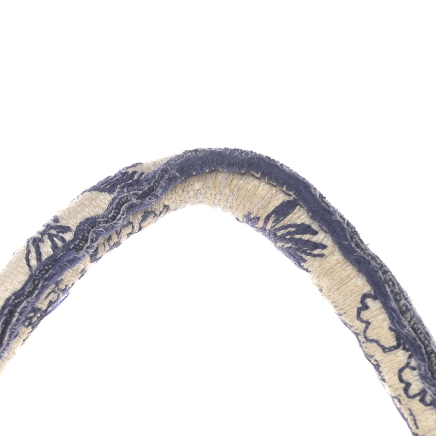 Canvas Embroidered Toile De Jouy Catherine Tote Blue