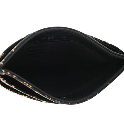 Chanel Calfskin Crocodile Embossed Graffiti 2.55 Cocodile Reissue Card Holder Black Gold 5 of 8