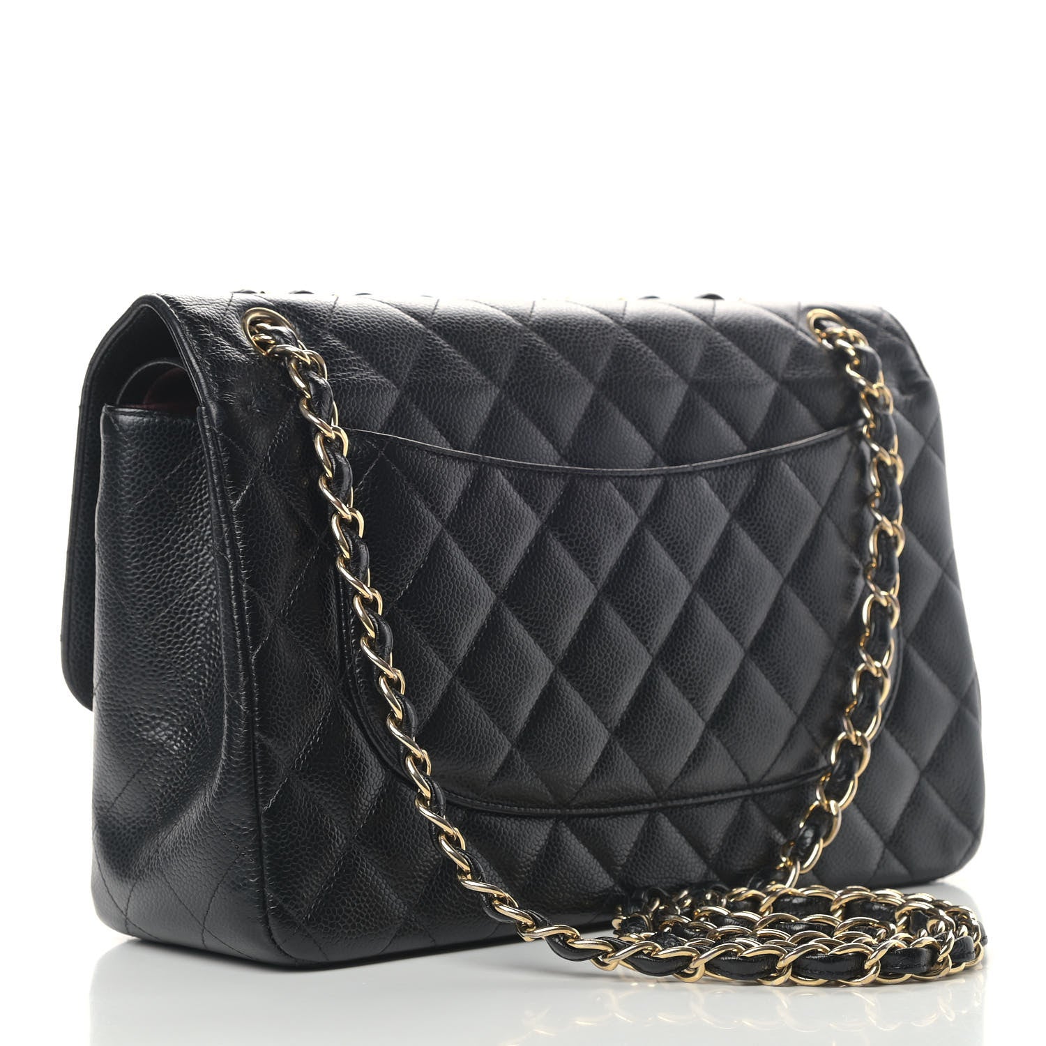 Chanel Caviar Quilted Jumbo Double Flap Black 2 of 9