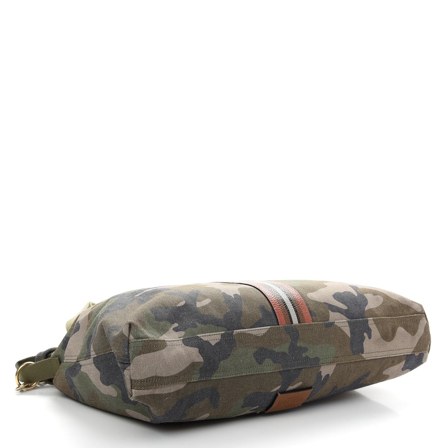 Canvas Calfskin Camouflage Tote Multicolor