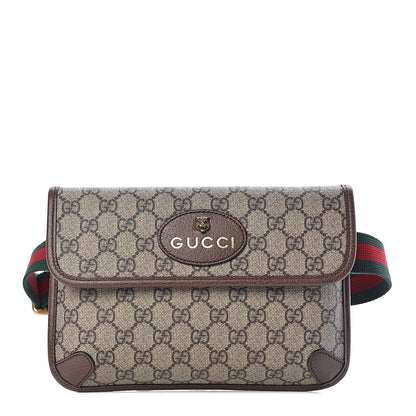 Gucci GG Supreme Monogram Neo Vintage Web Belt Bag Brown 1 of 10