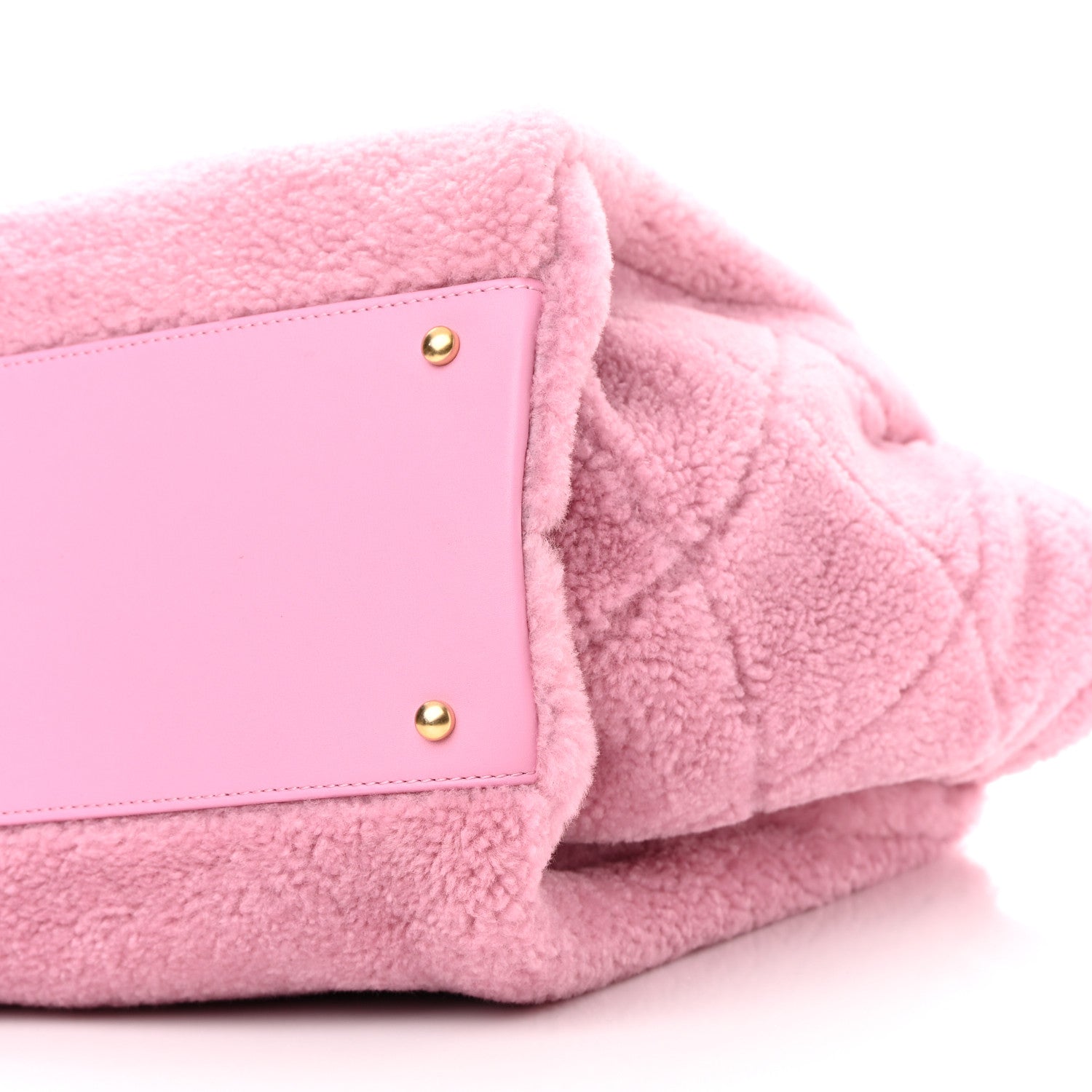 Chanel Shearling Lambskin Medium Deauville Tote Pink 11 of 12