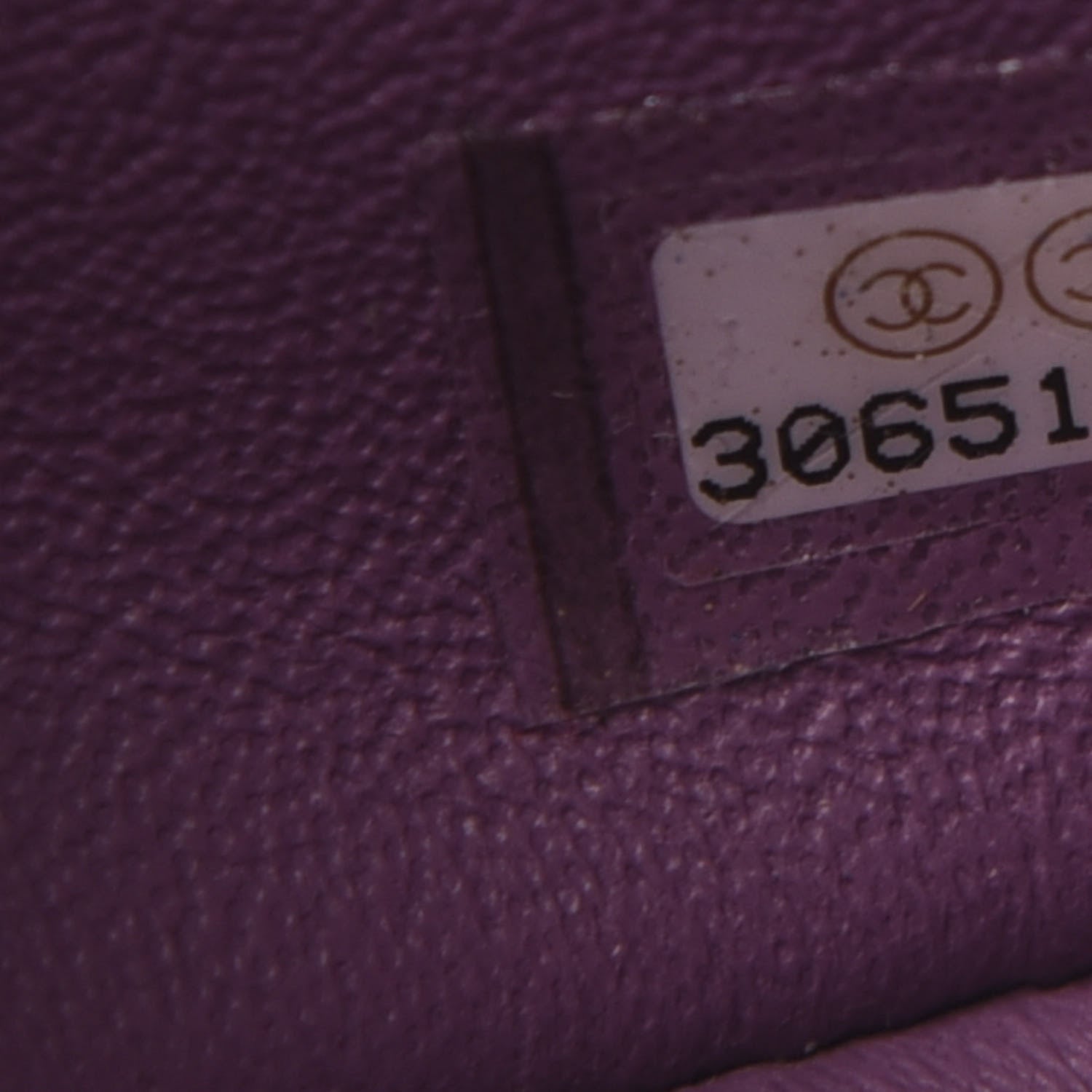 Chanel Lambskin Quilted Mini Rectangular Flap Purple 9 of 10